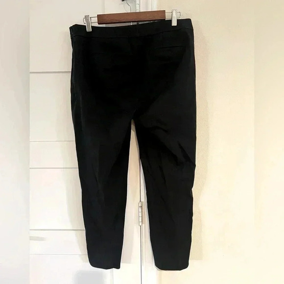 Talbots Chatham Ankle Black Dress Pants with side zipper Size 10P EUC - Picture 3 of 6